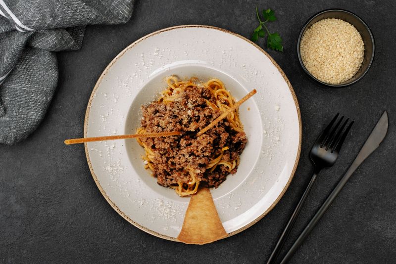 Spaghetti Bolognese at papaginos
