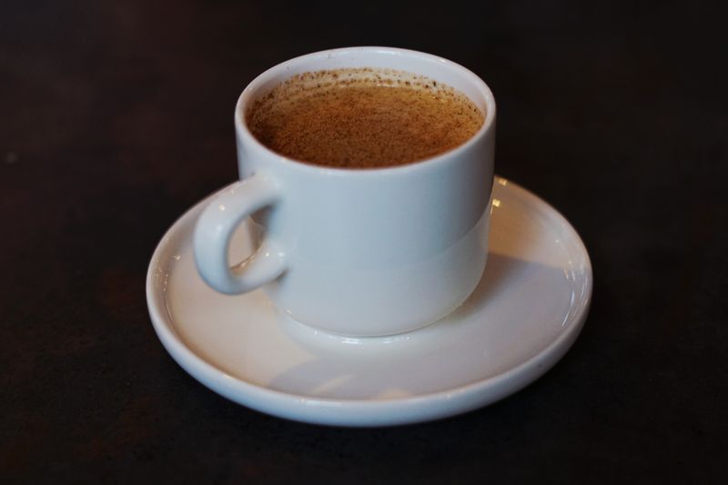 Espresso coffee drink at Papa Ginos